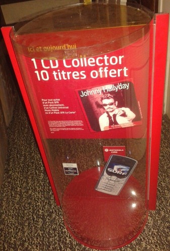 Johnny hallyday presentoir plv - presentoir,